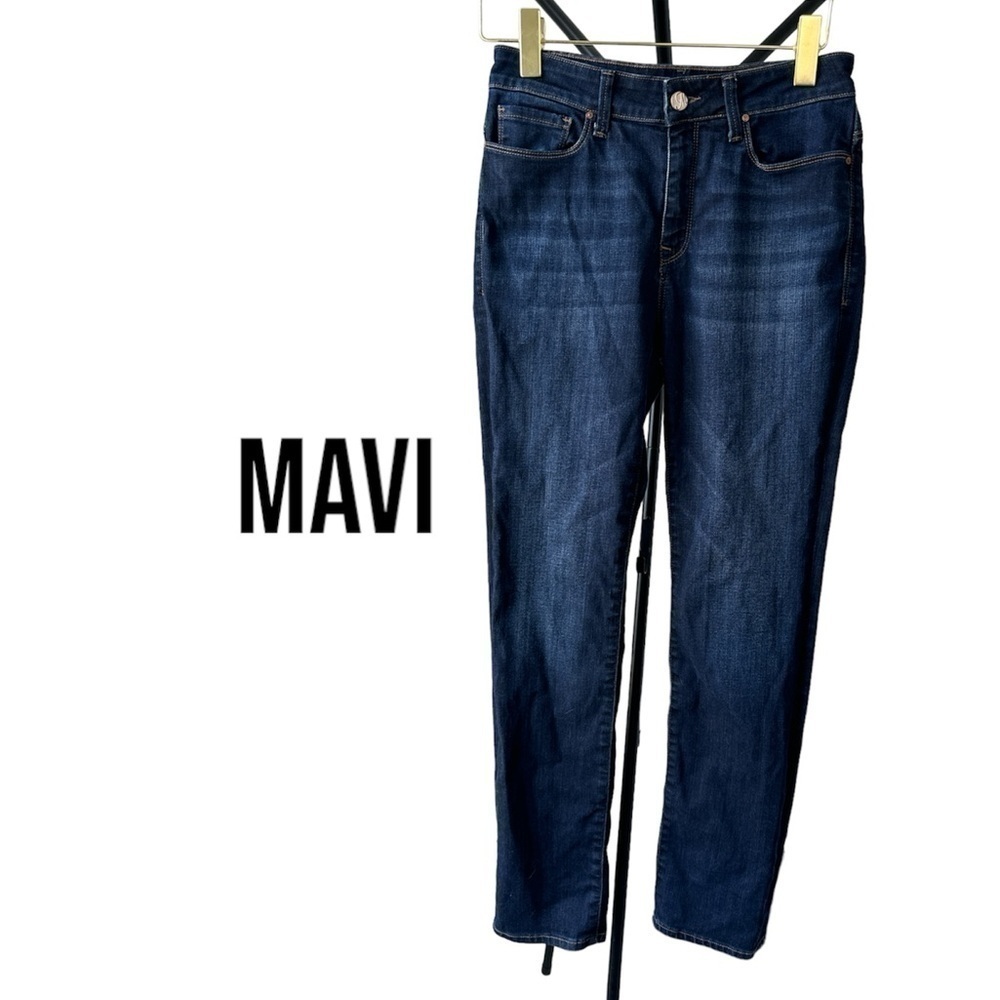MAVI High Rise Slim Straight Leg Jeans | Dark Wash | Women’s 27